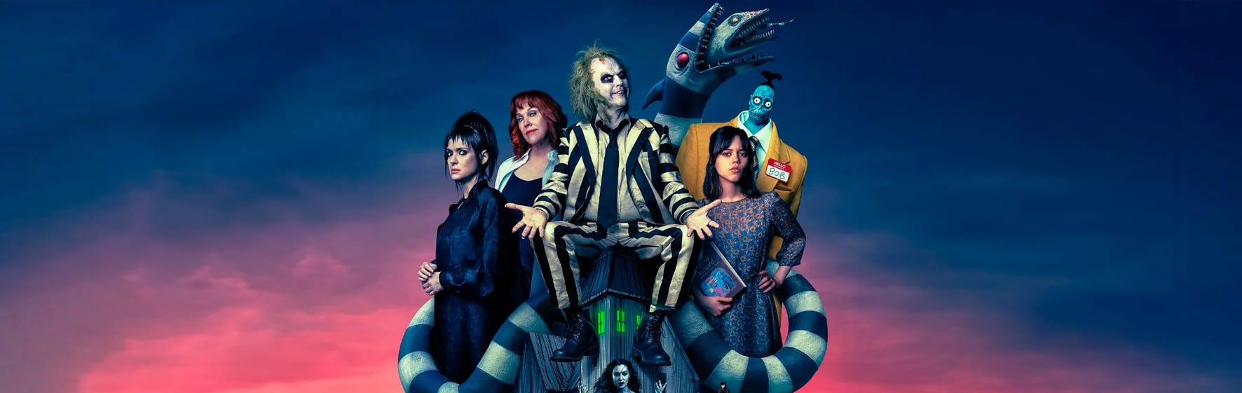 Imagen promocional de la película Beetlejuice Beetlejuice