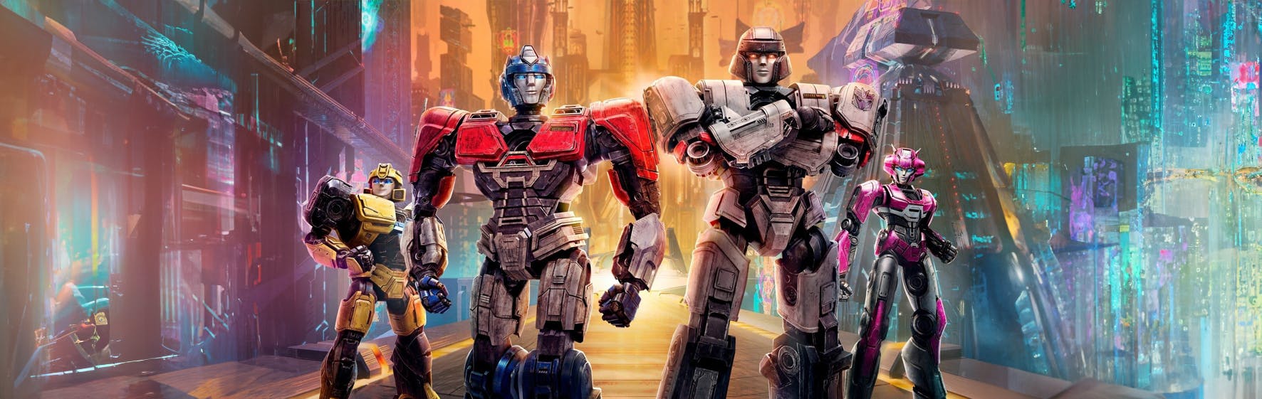 Imagen promocional de la película Transformers Uno